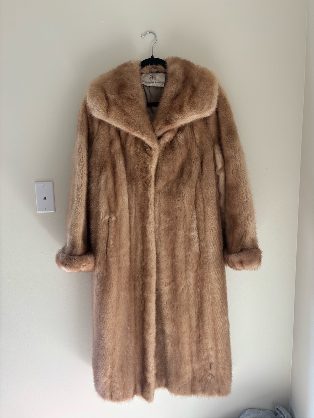 Vintage Hudson’s Bay Company Pastel Mink Fur Coat